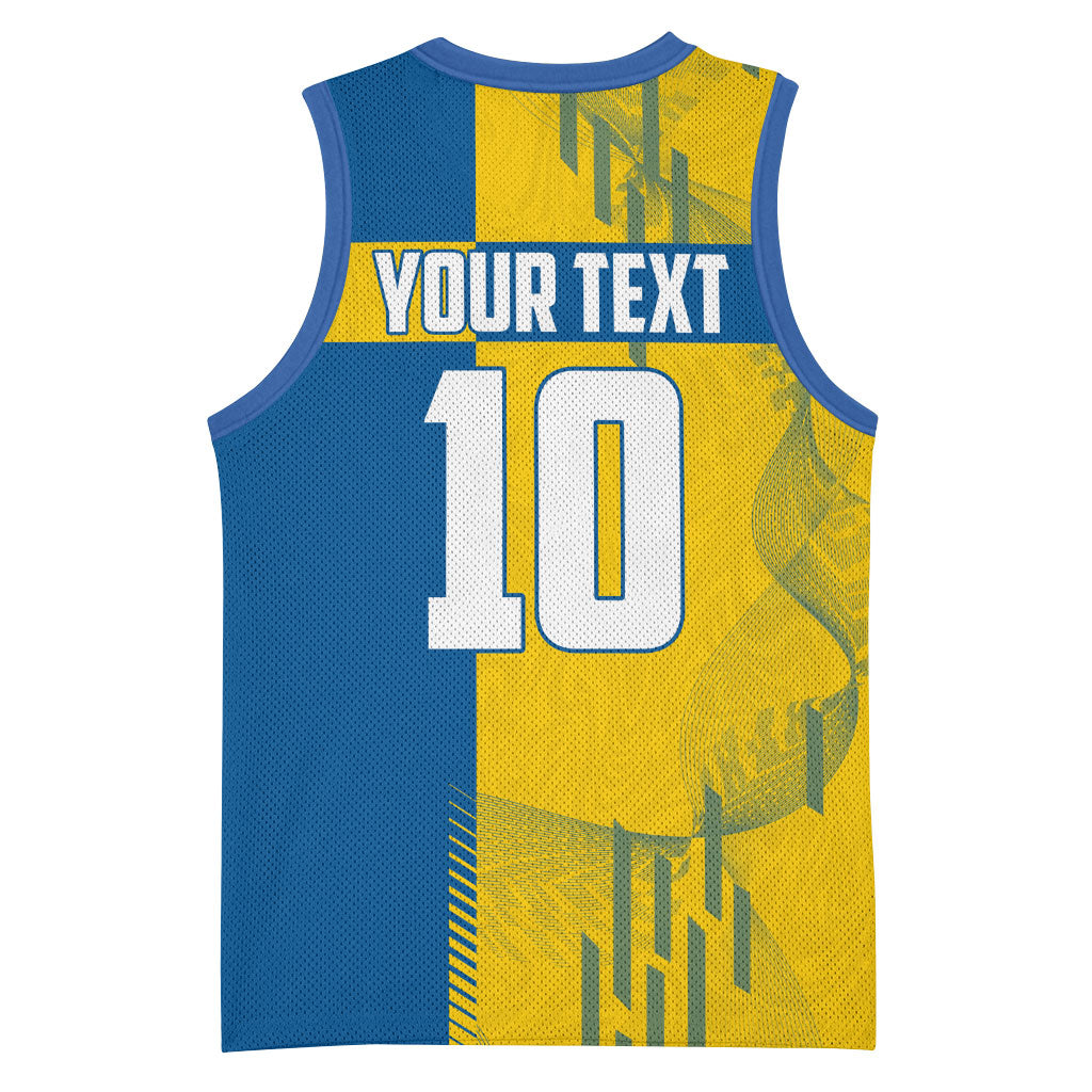 Personalized Sweden Soccer Basketball Jersey Swedish Flag - Moose Football Mascot