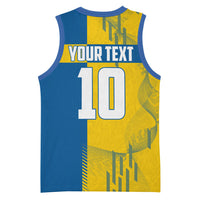 Personalized Sweden Soccer Basketball Jersey Swedish Flag - Moose Football Mascot