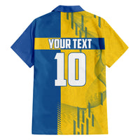 Personalized Sweden Soccer Hawaiian Shirt Swedish Flag - Moose Football Mascot