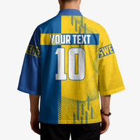 Personalized Sweden Soccer Kimono Swedish Flag - Moose Football Mascot