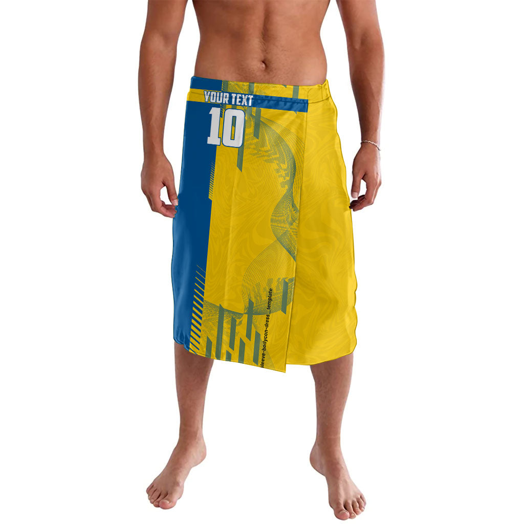 Personalized Sweden Soccer Lavalava Swedish Flag - Moose Football Mascot
