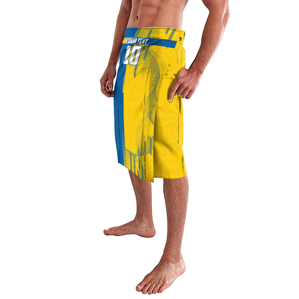 Personalized Sweden Soccer Lavalava Swedish Flag - Moose Football Mascot