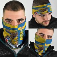 Personalized Sweden Soccer Neck Gaiter Swedish Flag - Moose Football Mascot