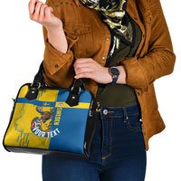Personalized Sweden Soccer Shoulder Handbag Swedish Flag - Moose Football Mascot