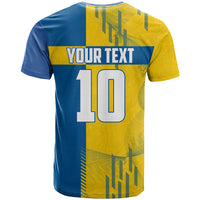 Personalized Sweden Soccer T Shirt Swedish Flag - Moose Football Mascot