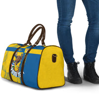 Personalized Sweden Soccer Travel Bag Swedish Flag - Moose Football Mascot