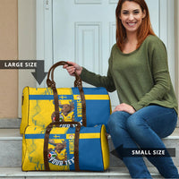 Personalized Sweden Soccer Travel Bag Swedish Flag - Moose Football Mascot