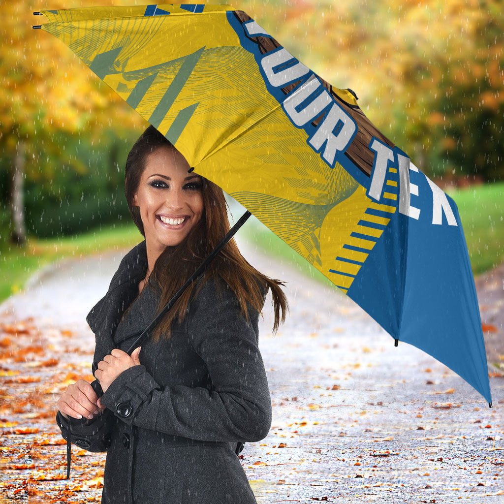 Personalized Sweden Soccer Umbrella Swedish Flag - Moose Football Mascot