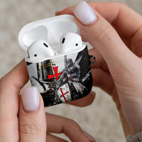 Knights Templar Crusader AirPods Case Medieval Armor Red Cross Shield