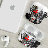 Knights Templar Crusader AirPods Case Medieval Armor Red Cross Shield
