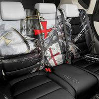 Knights Templar Crusader Back Car Seat Cover Medieval Armor Red Cross Shield