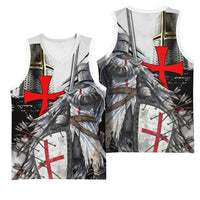 Knights Templar Crusader Basketball Jersey Medieval Armor Red Cross Shield