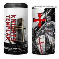 Knights Templar Crusader 4 in 1 Can Cooler Tumbler Medieval Armor Red Cross Shield