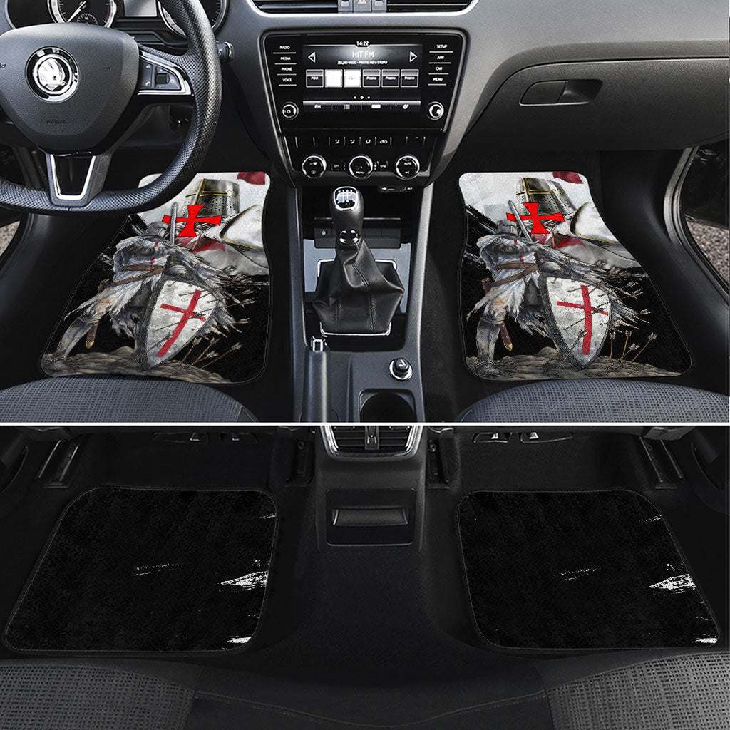 Knights Templar Crusader Car Mats Medieval Armor Red Cross Shield