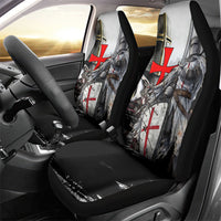 Knights Templar Crusader Car Seat Cover Medieval Armor Red Cross Shield
