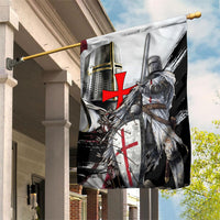 Knights Templar Crusader Garden Flag Medieval Armor Red Cross Shield