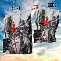 Knights Templar Crusader Garden Flag Medieval Armor Red Cross Shield