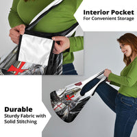 Knights Templar Crusader Grocery Bag Medieval Armor Red Cross Shield
