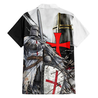 Knights Templar Crusader Hawaiian Shirt Medieval Armor Red Cross Shield