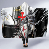 Knights Templar Crusader Hooded Blanket Medieval Armor Red Cross Shield