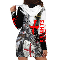 Knights Templar Crusader Hoodie Dress Medieval Armor Red Cross Shield