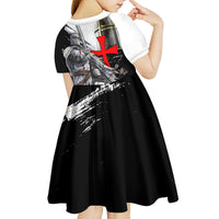 Knights Templar Crusader Kid Short Sleeve Dress Medieval Armor Red Cross Shield