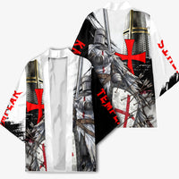 Knights Templar Crusader Kimono Medieval Armor Red Cross Shield