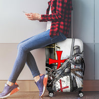 Knights Templar Crusader Luggage Cover Medieval Armor Red Cross Shield