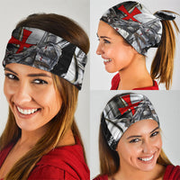 Knights Templar Crusader Neck Gaiter Medieval Armor Red Cross Shield