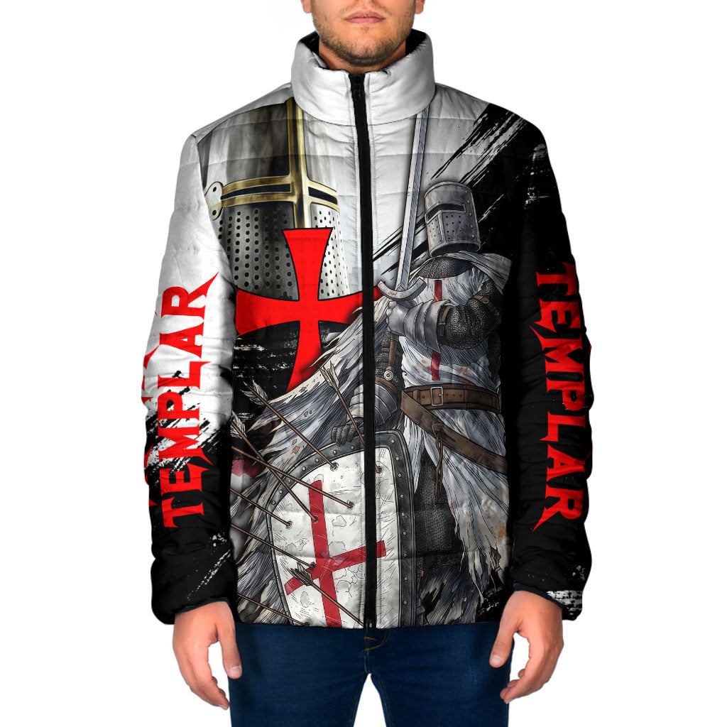 Knights Templar Crusader Padded Jacket Medieval Armor Red Cross Shield