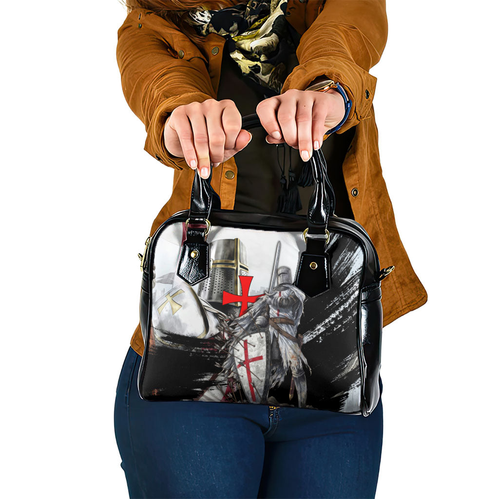 Knights Templar Crusader Shoulder Handbag Medieval Armor Red Cross Shield