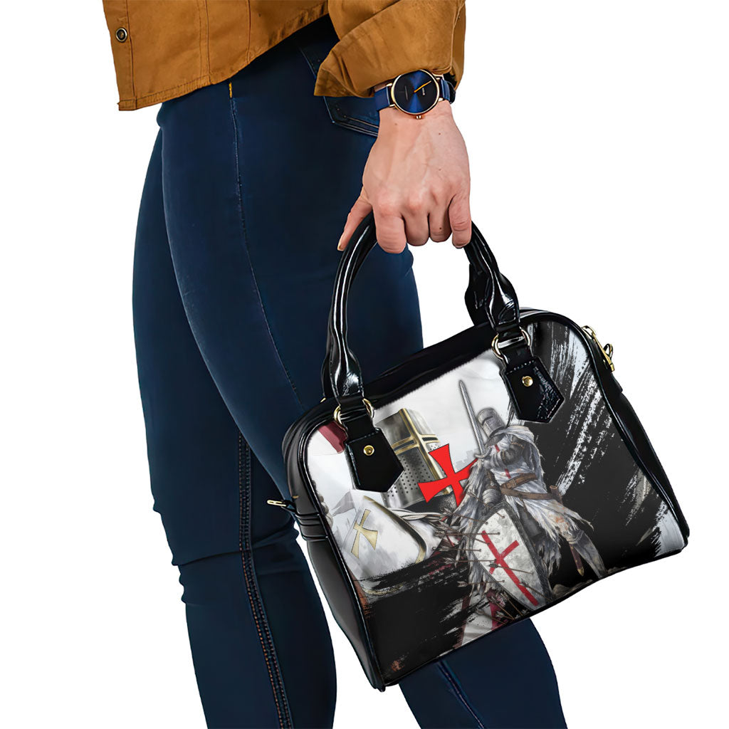 Knights Templar Crusader Shoulder Handbag Medieval Armor Red Cross Shield