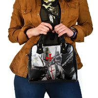 Knights Templar Crusader Shoulder Handbag Medieval Armor Red Cross Shield