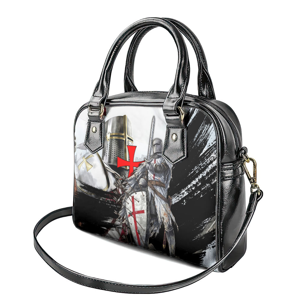 Knights Templar Crusader Shoulder Handbag Medieval Armor Red Cross Shield