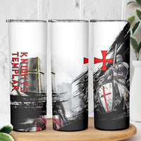 Knights Templar Crusader Skinny Tumbler Medieval Armor Red Cross Shield