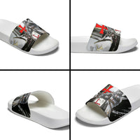 Knights Templar Crusader Slide Sandals Medieval Armor Red Cross Shield