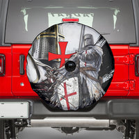 Knights Templar Crusader Spare Tire Cover Medieval Armor Red Cross Shield