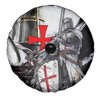 Knights Templar Crusader Spare Tire Cover Medieval Armor Red Cross Shield