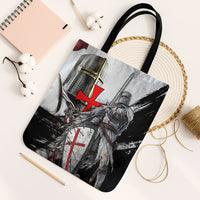 Knights Templar Crusader Tote Bag Medieval Armor Red Cross Shield
