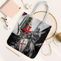 Knights Templar Crusader Tote Bag Medieval Armor Red Cross Shield