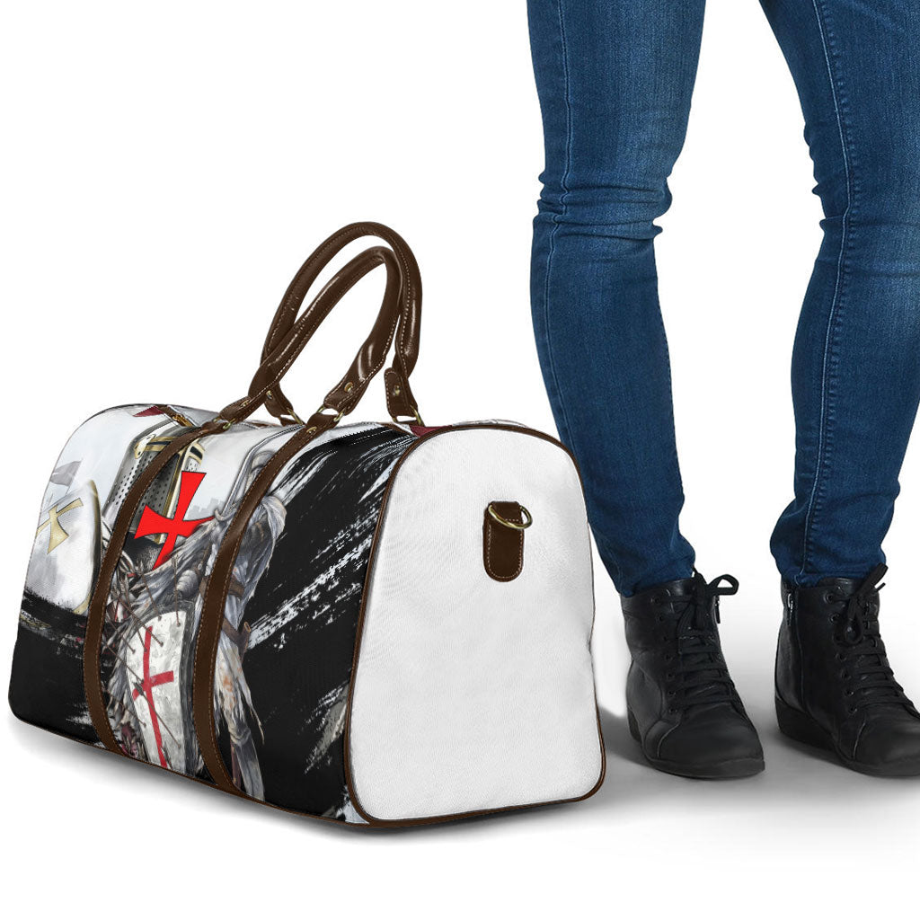 Knights Templar Crusader Travel Bag Medieval Armor Red Cross Shield