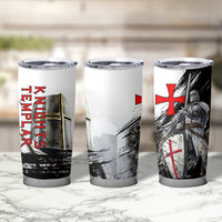 Knights Templar Crusader Tumbler Cup Medieval Armor Red Cross Shield