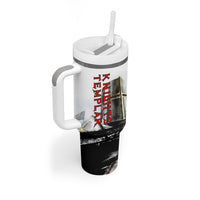 Knights Templar Crusader Tumbler With Handle Medieval Armor Red Cross Shield