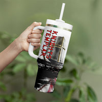 Knights Templar Crusader Tumbler With Handle Medieval Armor Red Cross Shield