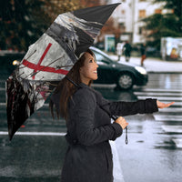 Knights Templar Crusader Umbrella Medieval Armor Red Cross Shield