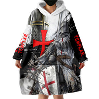 Knights Templar Crusader Wearable Blanket Hoodie Medieval Armor Red Cross Shield