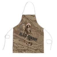 Black Cowboy Nat Love Apron Vintage Western Portrait Lasso