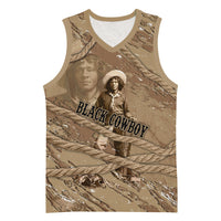 Black Cowboy Nat Love Basketball Jersey Vintage Western Portrait Lasso