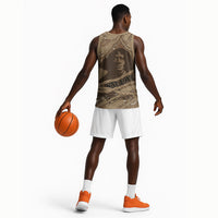 Black Cowboy Nat Love Basketball Jersey Vintage Western Portrait Lasso