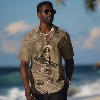 Black Cowboy Nat Love Hawaiian Shirt Vintage Western Portrait Lasso